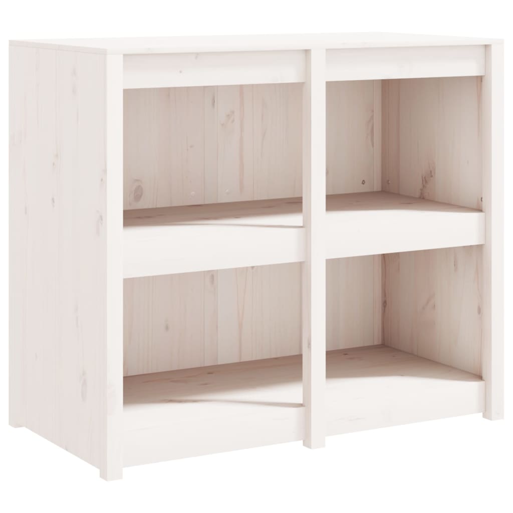 Outdoor Kitchen Cabinets MEPPEL 4 pcs White Solid Wood Pine