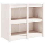 Outdoor Kitchen Cabinets MEPPEL 3 pcs White Solid Wood Pine