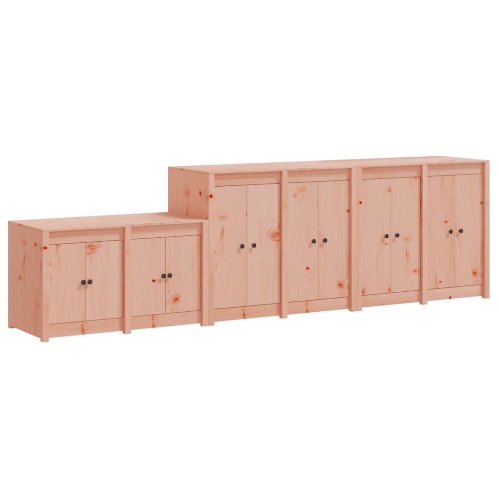 Outdoor Kitchen Cabinets MEPPEL 3 pcs Solid Wood Douglas