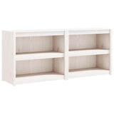 Outdoor Kitchen Cabinets MEPPEL 2 pcs White Solid Wood Pine