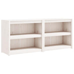 Outdoor Kitchen Cabinets MEPPEL 2 pcs White Solid Wood Pine