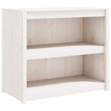 Outdoor Kitchen Cabinets MEPPEL 2 pcs White Solid Wood Pine