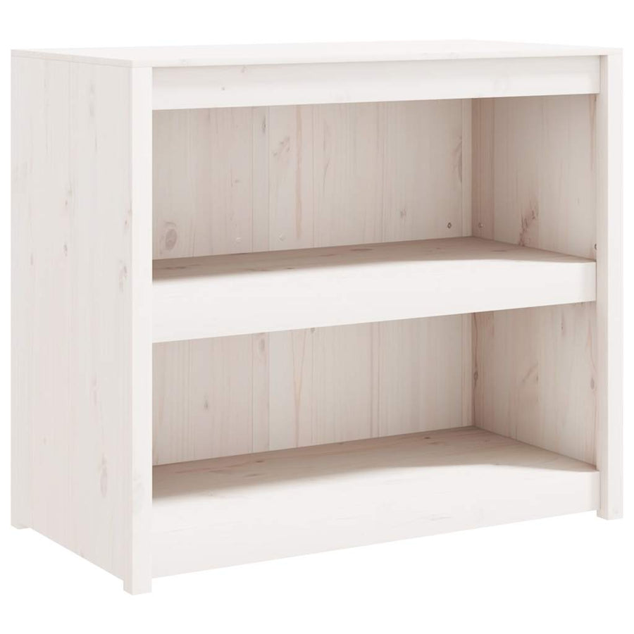 Outdoor Kitchen Cabinets MEPPEL 2 pcs White Solid Wood Pine