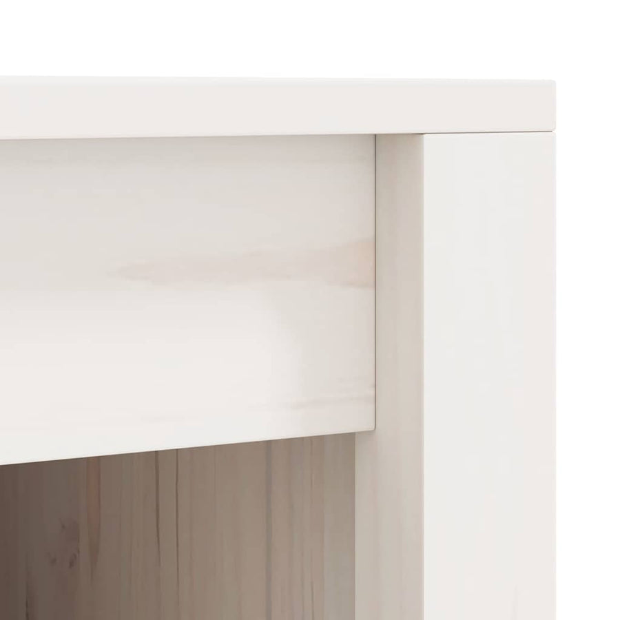 Outdoor Kitchen Cabinets MEPPEL 2 pcs White Solid Wood Pine