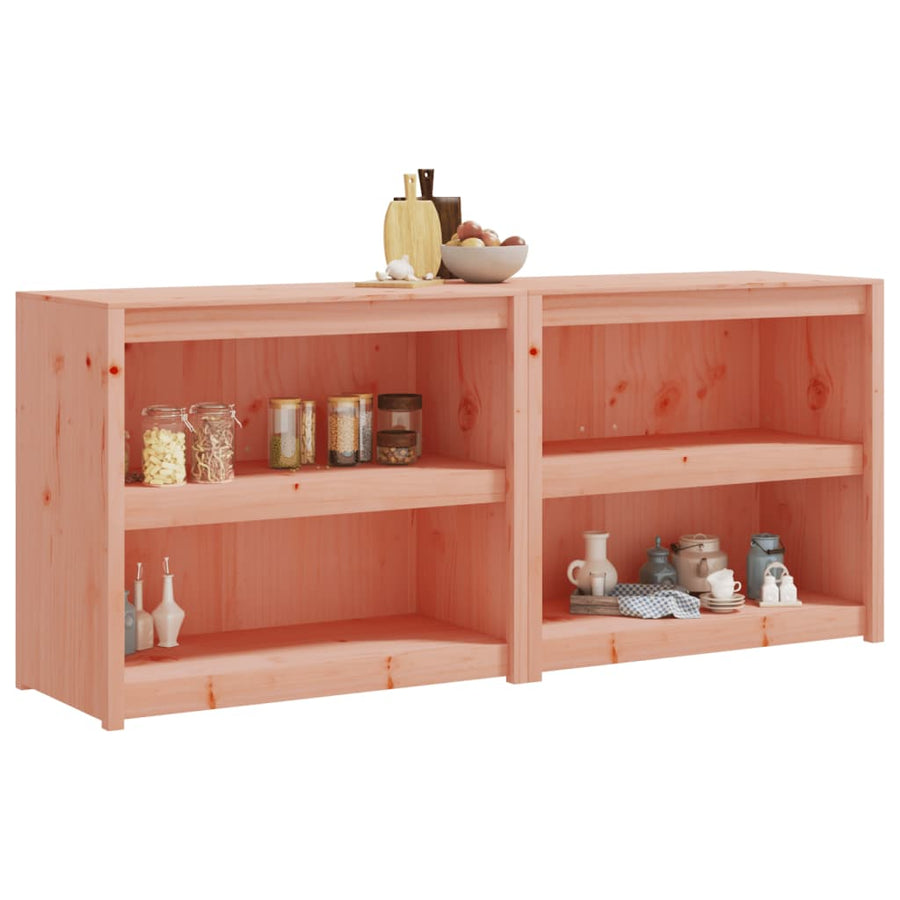 Outdoor Kitchen Cabinets MEPPEL 2 pcs Solid Wood Douglas