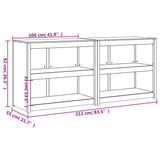 Outdoor Kitchen Cabinets MEPPEL 2 pcs Solid Wood Douglas
