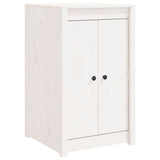 Outdoor Kitchen Cabinet MEPPEL White Solid Wood Pine - Front View