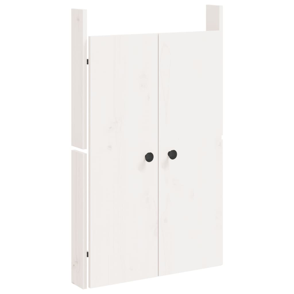 Outdoor Kitchen Cabinet MEPPEL White Solid Wood Pine