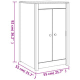 Outdoor Kitchen Cabinet MEPPEL White Solid Wood Pine