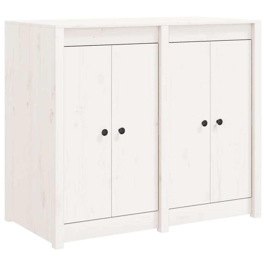 Outdoor Kitchen Cabinet MEPPEL White Solid Wood Pine