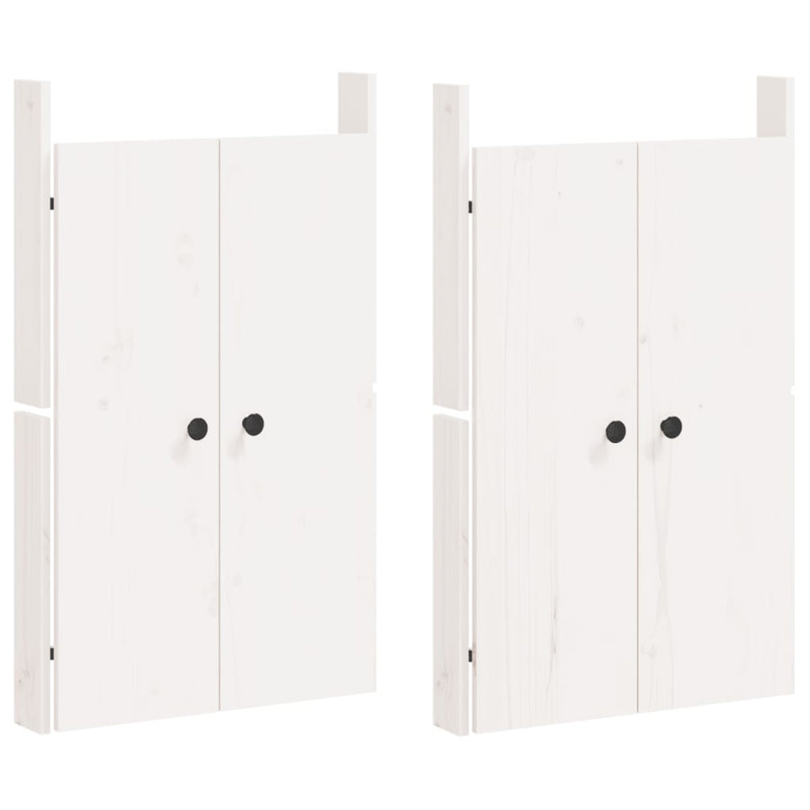 Outdoor Kitchen Cabinet MEPPEL White Solid Wood Pine