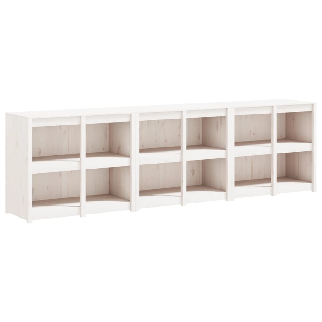 Outdoor Kitchen Cabinets MEPPEL 3 pcs White Solid Wood Pine