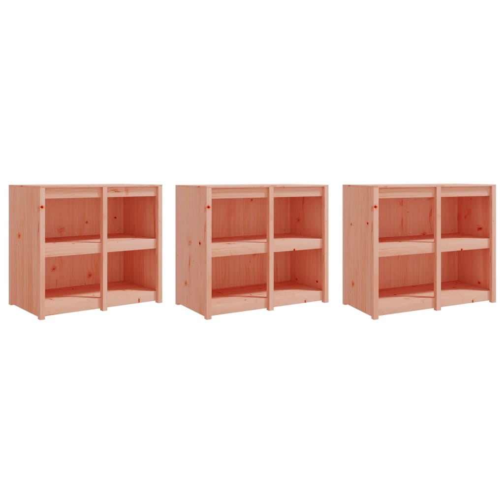 Outdoor Kitchen Cabinets MEPPEL 3 pcs Solid Wood Douglas