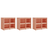 Outdoor Kitchen Cabinets MEPPEL 3 pcs Solid Wood Douglas
