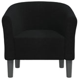 Tub Chair Black Fabric