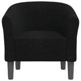 Tub Chair Black Fabric - Side View