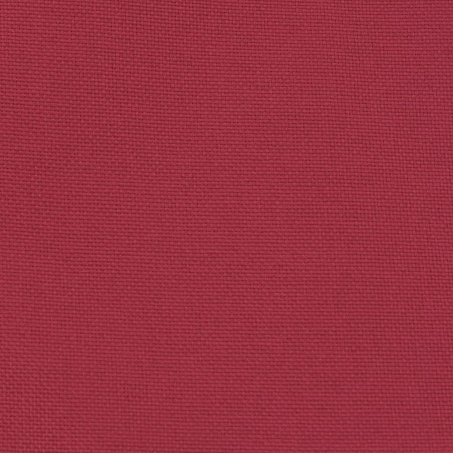 Tub Chair with Footstool Wine Red Fabric