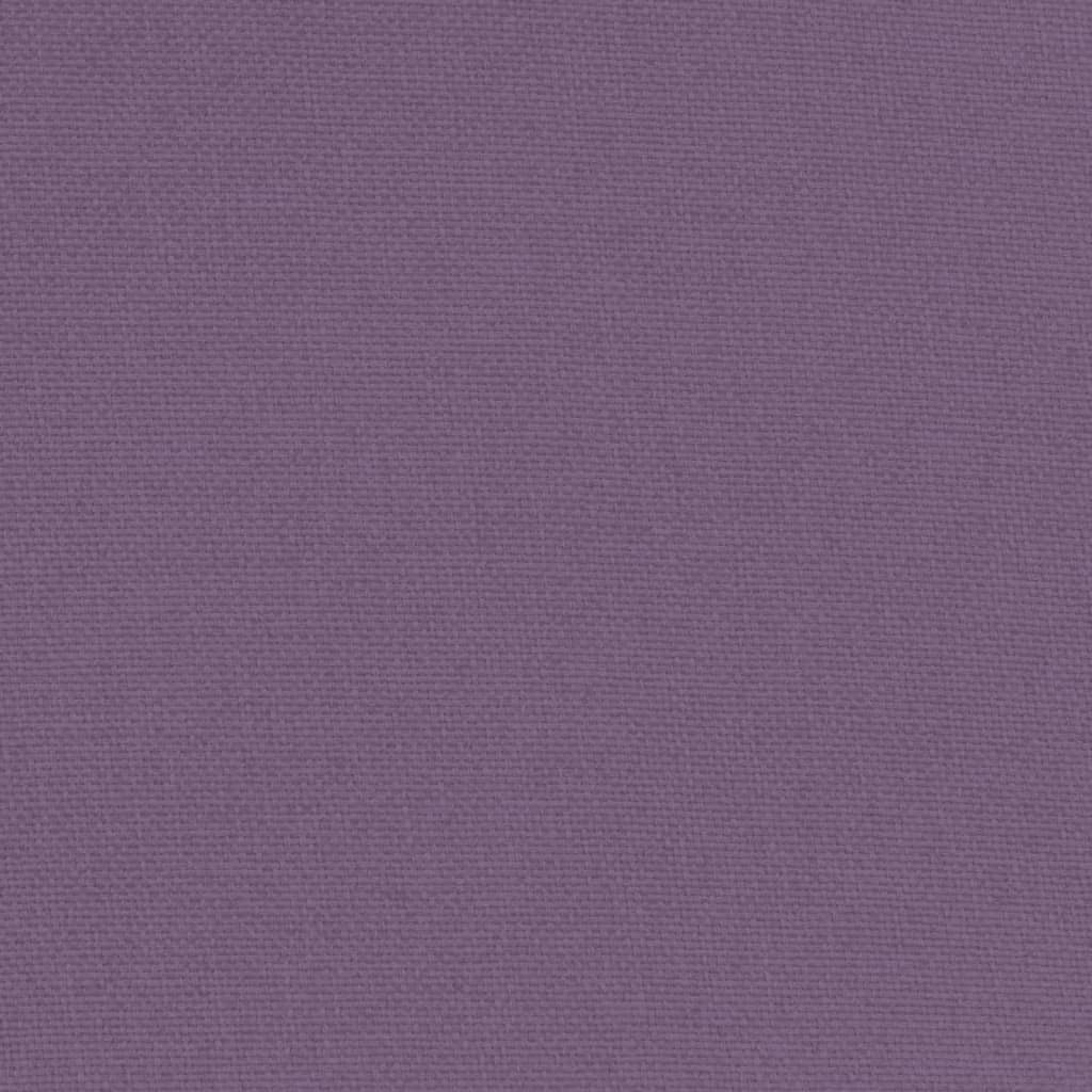 Tub Chair with Footstool Purple Fabric
