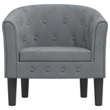 Tub Chair Dark Grey Velvet