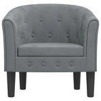 Tub Chair Dark Grey Velvet