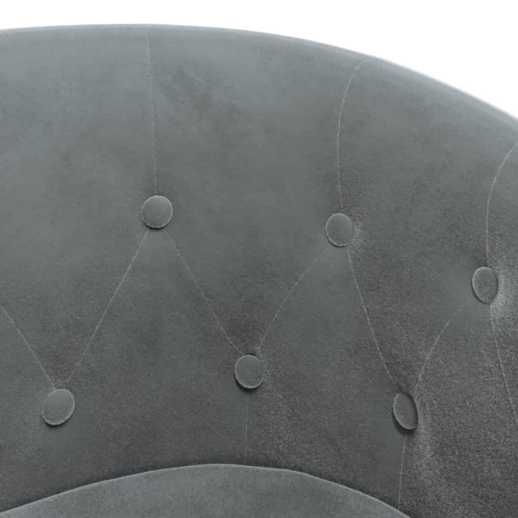 Tub Chair Dark Grey Velvet