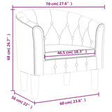 Tub Chair Dark Grey Velvet