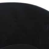 Tub Chair Black Velvet - Rear View