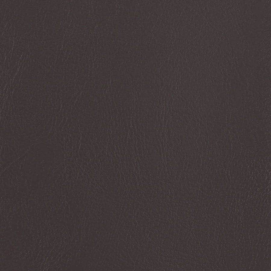 Tub Chair with Footstool Brown Faux Leather