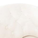 Tub Chair White Faux Leather