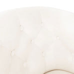 Tub Chair White Faux Leather