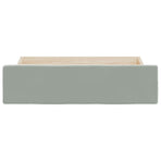 Bed Drawers 2 pcs Light Grey Engineered Wood and Velvet