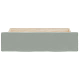 Bed Drawers 2 pcs Light Grey Engineered Wood and Velvet - Top-Down View