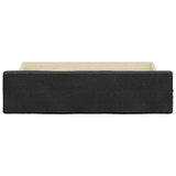 Bed Drawers 2 pcs Black Engineered Wood and Faux Leather - Top-Down View