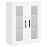 Wall Mounted Cabinet White 69.5x34x90 cm - Front View