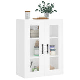 Wall Mounted Cabinet White 69.5x34x90 cm - Top-Down View