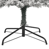 Slim Christmas Tree with Stand and Flocked Snow 300 cm PVC - 45-Degree Angle