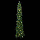 Artificial Pre-lit Christmas Tree with 100 LEDs 180 cm - Front View