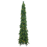 Artificial Pre-lit Christmas Tree with 100 LEDs 180 cm - Side View