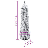 Artificial Pre-lit Christmas Tree with 30 LEDs and Flocked Snow 60 cm - Extra Image