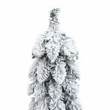 Artificial Pre-lit Christmas Tree with 30 LEDs and Flocked Snow 60 cm - 45-Degree Angle