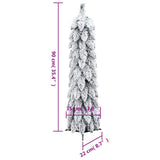 Artificial Pre-lit Christmas Tree with 45 LEDs and Flocked Snow 90 cm - Extra Image