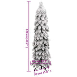 Artificial Pre-lit Christmas Tree with 60 LEDs and Flocked Snow 120 cm - Extra Image