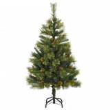 Artificial Hinged Christmas Tree with Cones 150 cm - Front View