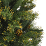 Artificial Hinged Christmas Tree with Cones 150 cm - 45-Degree Angle