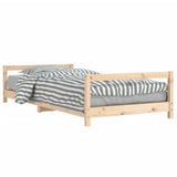 Kids Bed Frame 90x190 cm Solid Wood Pine - Front View