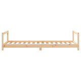 Kids Bed Frame 90x190 cm Solid Wood Pine