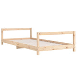 Kids Bed Frame 90x190 cm Solid Wood Pine - Rear View