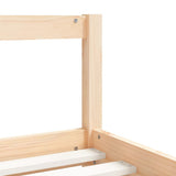 Kids Bed Frame 90x190 cm Solid Wood Pine - Close-Up Angle