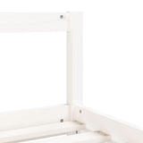 Kids Bed Frame White 90x190 cm Solid Wood Pine - Close-Up Angle