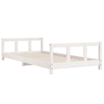 Kids Bed Frame White 90x190 cm Solid Wood Pine